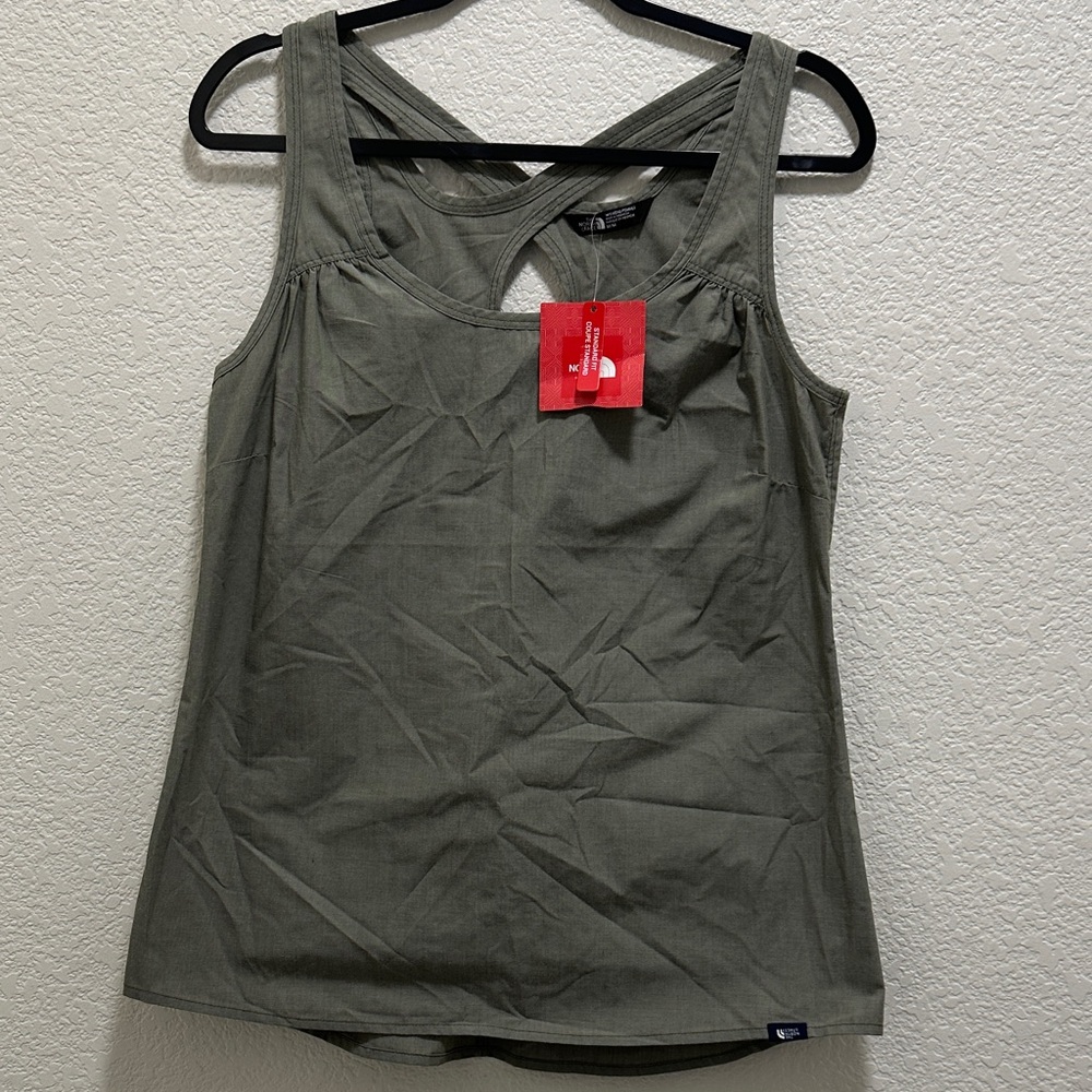 The North Face Khaki Green Tank Top